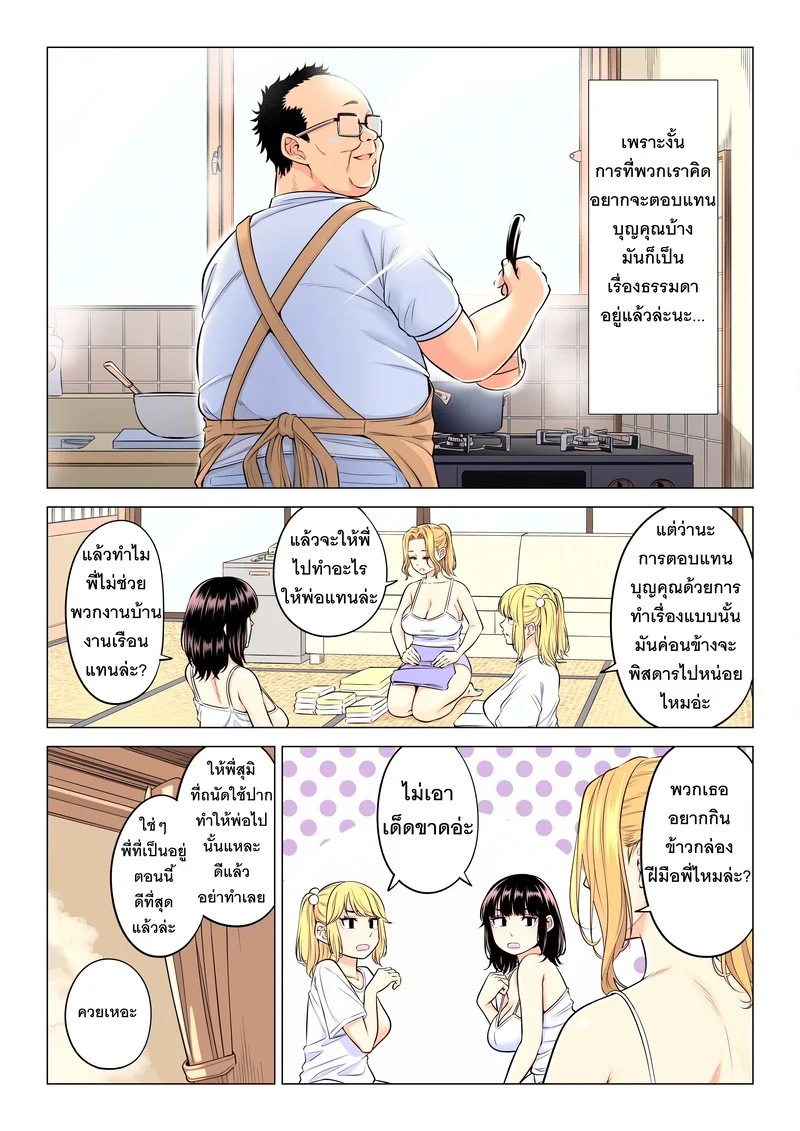 อ่านโดจิน หน้าที่บำบัดความใคร่ให้พ่อบุญธรรมของพวกเราสามพี่น้อง แปลไทย